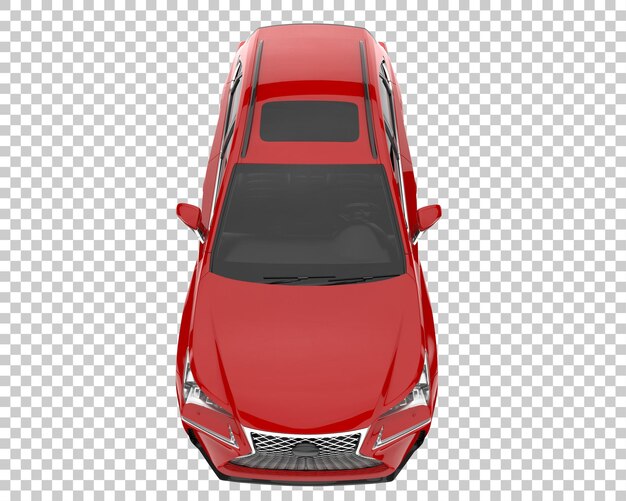 SUV sobre fondo transparente. Representación 3d - ilustración