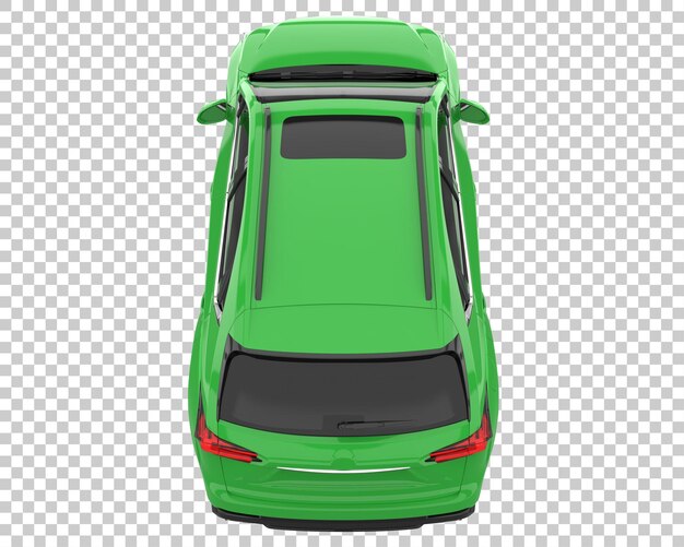 SUV sobre fondo transparente. Representación 3d - ilustración