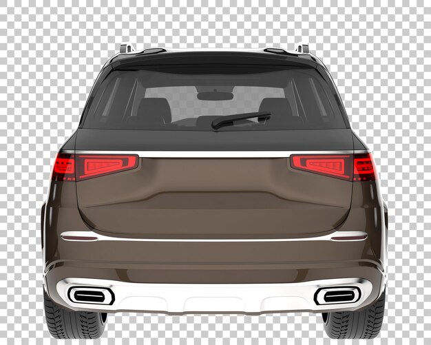 Suv sobre fondo transparente. representación 3d - ilustración