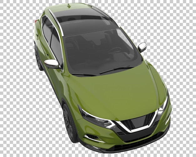 SUV sobre fondo transparente. Representación 3d - ilustración