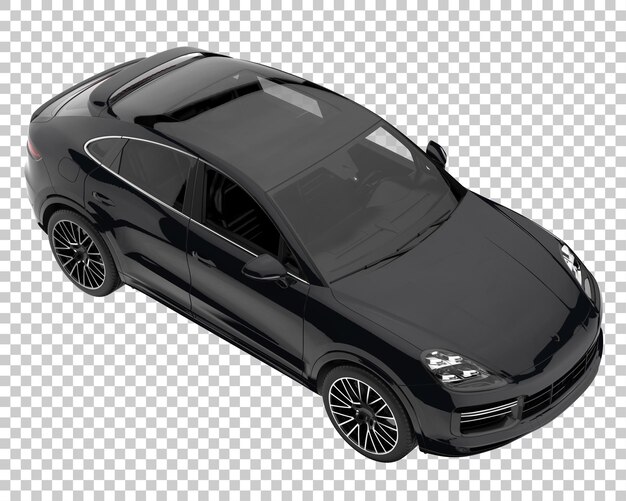 SUV sobre fondo transparente. Representación 3d - ilustración
