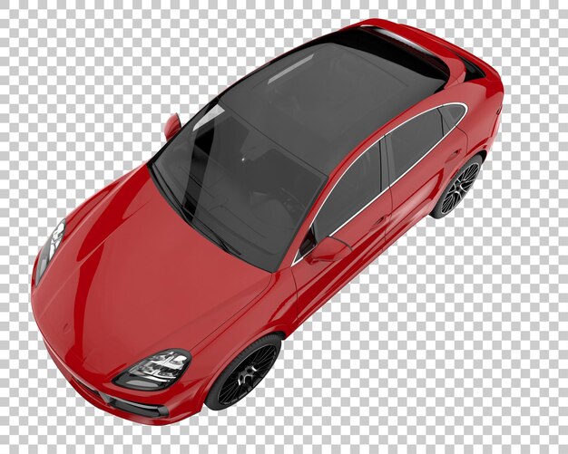 SUV sobre fondo transparente. Representación 3d - ilustración