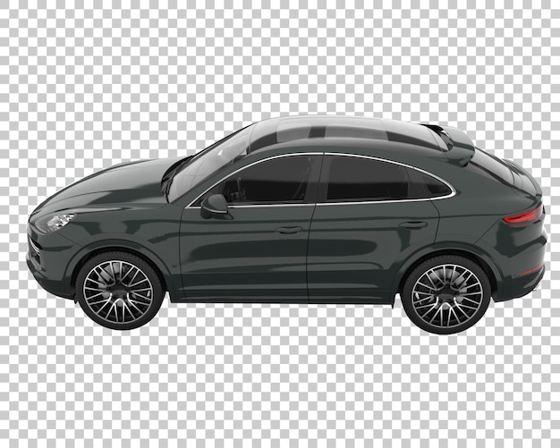 SUV sobre fondo transparente. Representación 3d - ilustración