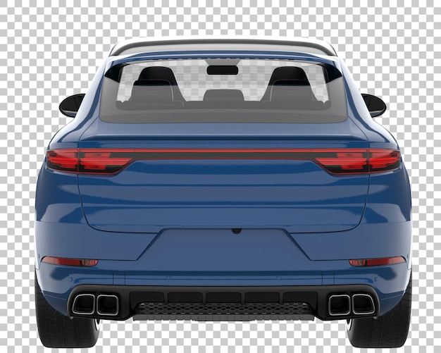 SUV sobre fondo transparente. Representación 3d - ilustración