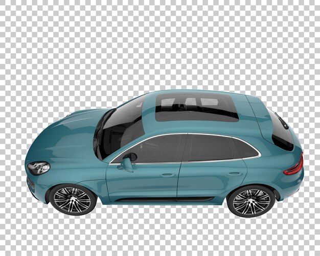 SUV sobre fondo transparente. Representación 3d - ilustración