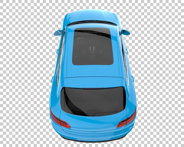 SUV sobre fondo transparente. Representación 3d - ilustración
