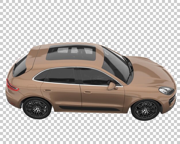 SUV sobre fondo transparente. Representación 3d - ilustración