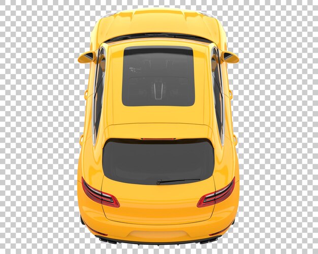 SUV sobre fondo transparente. Representación 3d - ilustración