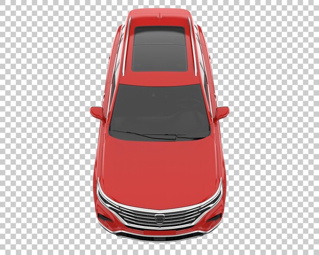 SUV sobre fondo transparente. Representación 3d - ilustración