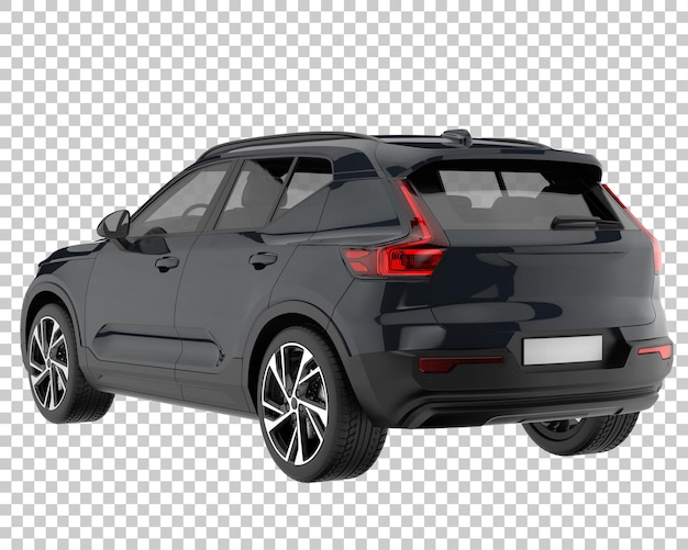 SUV sobre fondo transparente. Representación 3d - ilustración