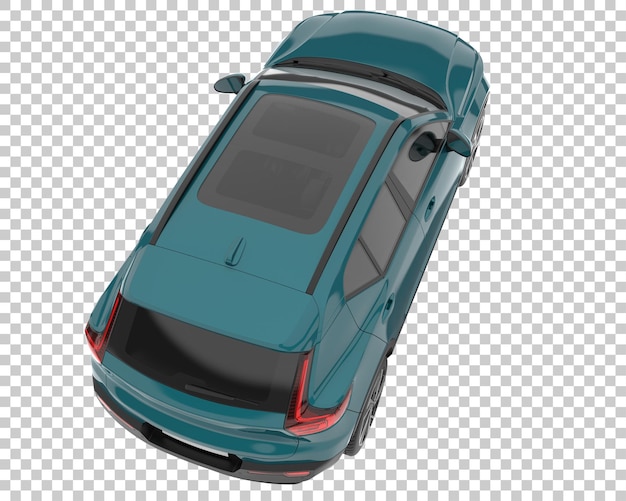 SUV sobre fondo transparente. Representación 3d - ilustración