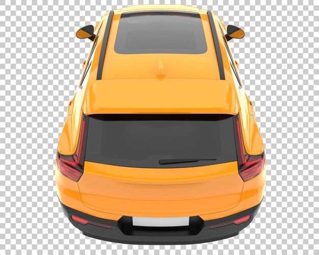 SUV sobre fondo transparente. Representación 3d - ilustración