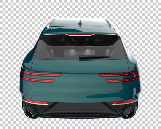 SUV sobre fondo transparente. Representación 3d - ilustración