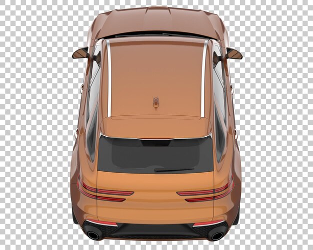 SUV sobre fondo transparente. Representación 3d - ilustración