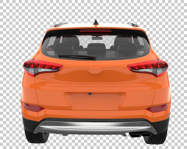 PSD suv sobre fondo transparente. representación 3d - ilustración