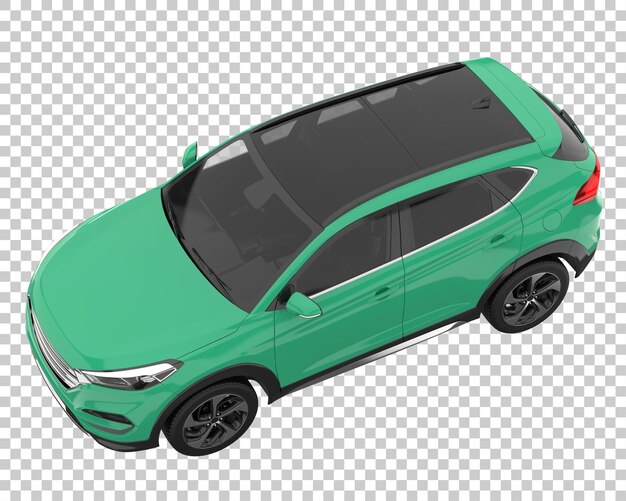 PSD suv sobre fondo transparente. representación 3d - ilustración