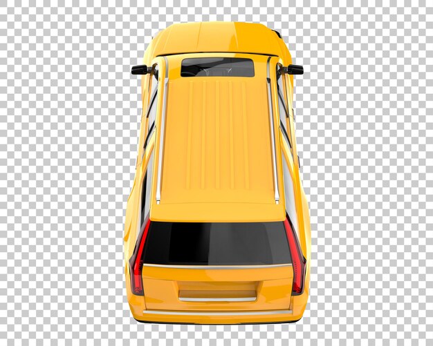 SUV sobre fondo transparente. Representación 3d - ilustración