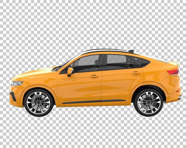 SUV sobre fondo transparente. Representación 3d - ilustración