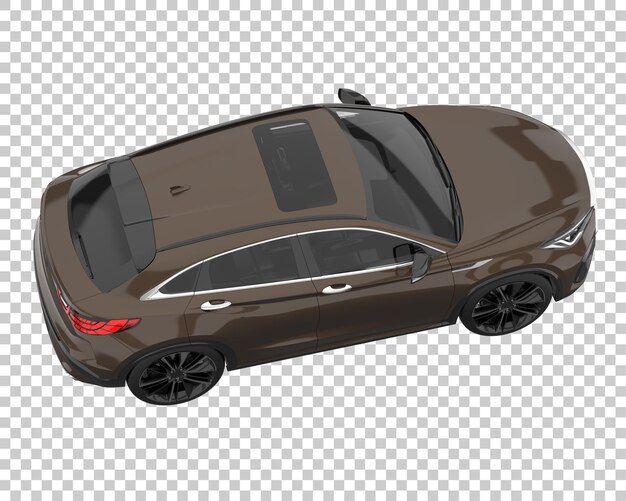 SUV sobre fondo transparente. Representación 3d - ilustración