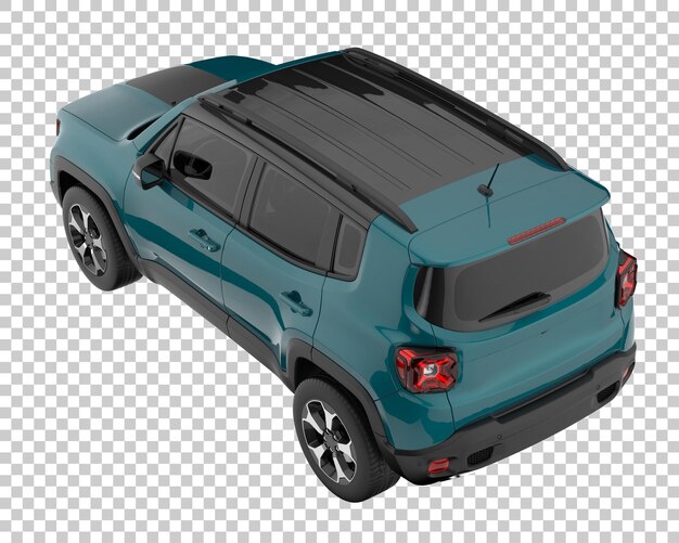 Suv sobre fondo transparente. representación 3d - ilustración