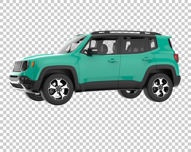 Suv sobre fondo transparente. representación 3d - ilustración