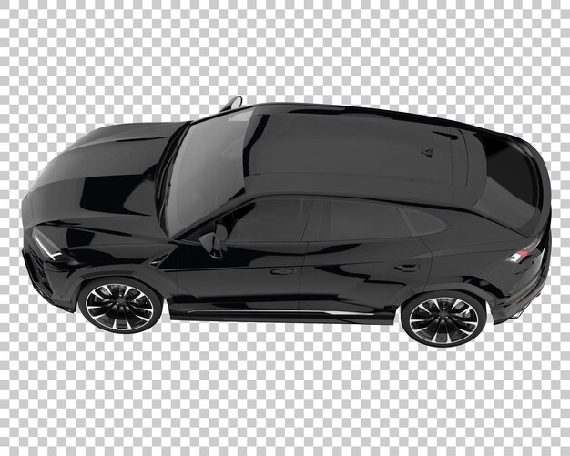 PSD suv sobre fondo transparente. representación 3d - ilustración