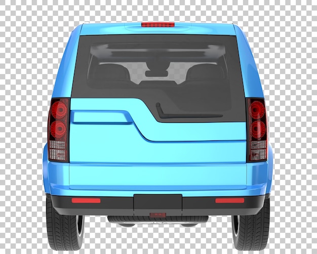 SUV sobre fondo transparente. Representación 3d - ilustración