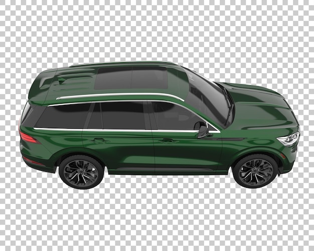 Suv sobre fondo transparente. representación 3d - ilustración