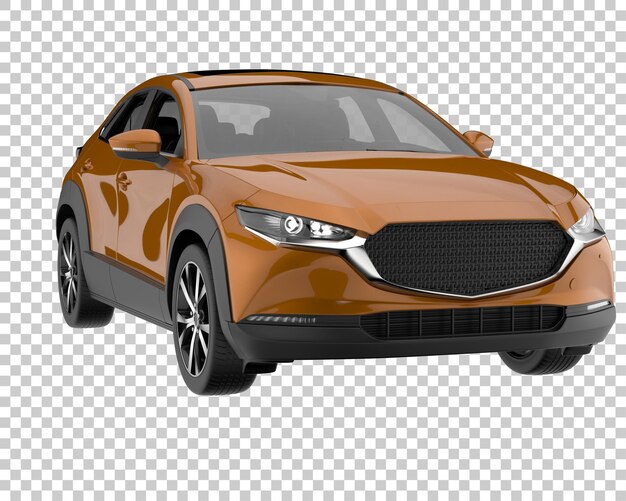 SUV sobre fondo transparente. Representación 3d - ilustración