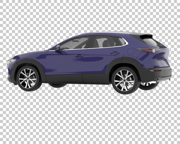 SUV sobre fondo transparente. Representación 3d - ilustración