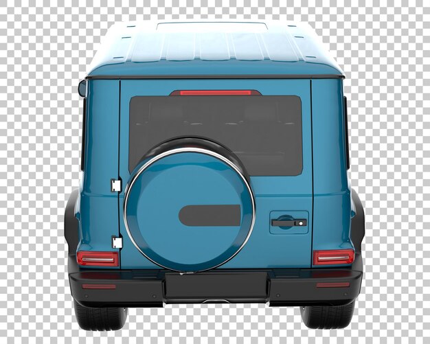 Suv sobre fondo transparente. representación 3d - ilustración