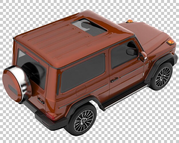 PSD suv sobre fondo transparente. representación 3d - ilustración