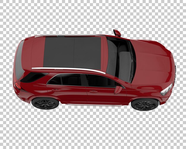 Suv sobre fondo transparente. representación 3d - ilustración