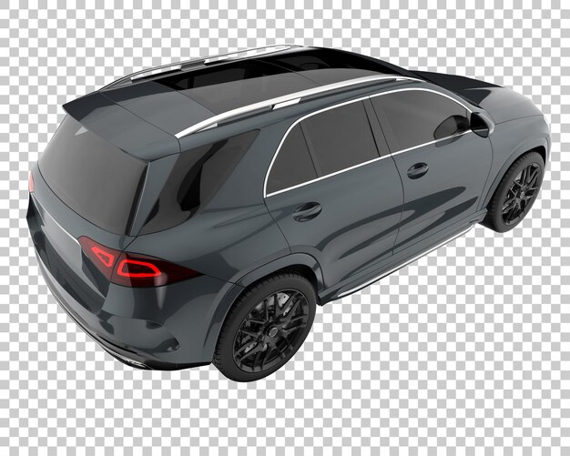 Suv sobre fondo transparente. representación 3d - ilustración