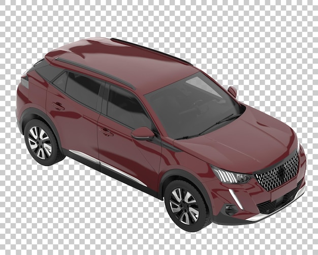 Suv sobre fondo transparente. representación 3d - ilustración