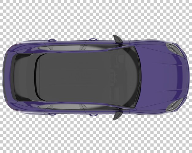 SUV sobre fondo transparente. Representación 3d - ilustración