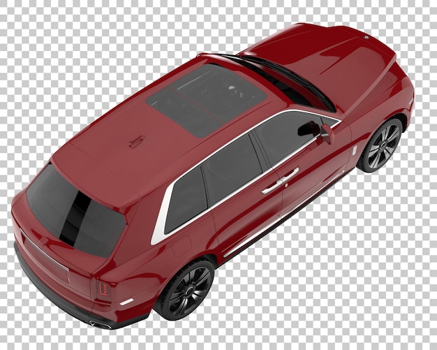 SUV sobre fondo transparente. Representación 3d - ilustración