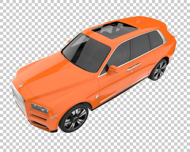 PSD suv sobre fondo transparente. representación 3d - ilustración