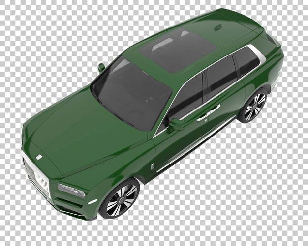 SUV sobre fondo transparente. Representación 3d - ilustración