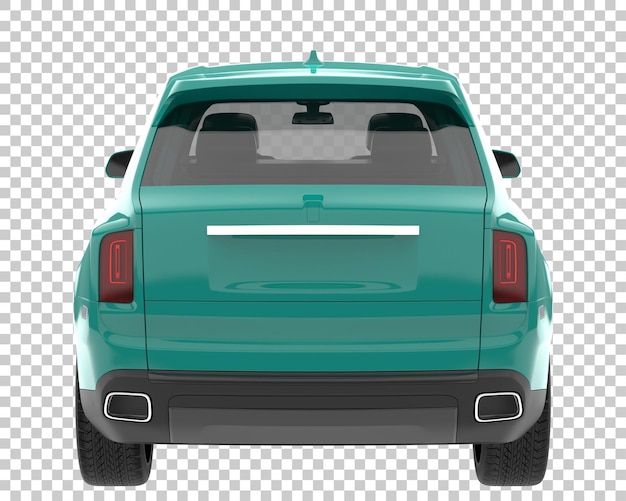 PSD suv sobre fondo transparente. representación 3d - ilustración