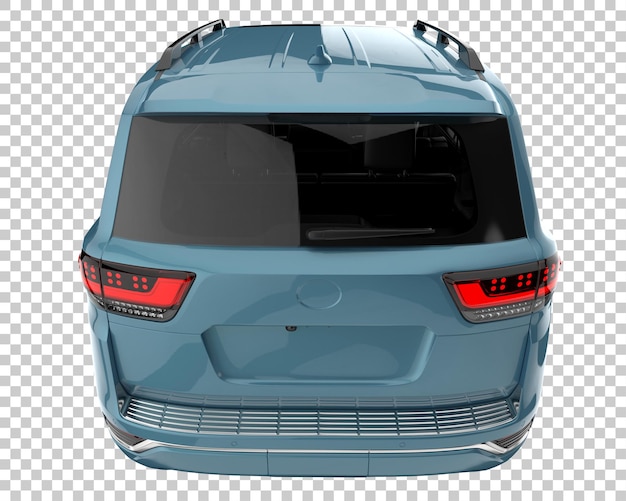 PSD suv sobre fondo transparente. representación 3d - ilustración