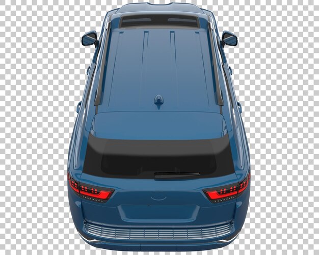 Suv sobre fondo transparente. representación 3d - ilustración