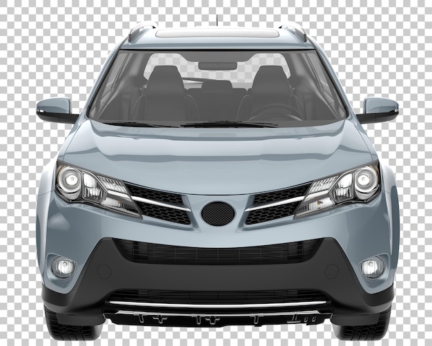 SUV sobre fondo transparente. Representación 3d - ilustración