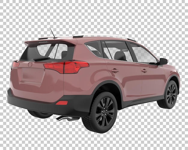 PSD suv sobre fondo transparente. representación 3d - ilustración