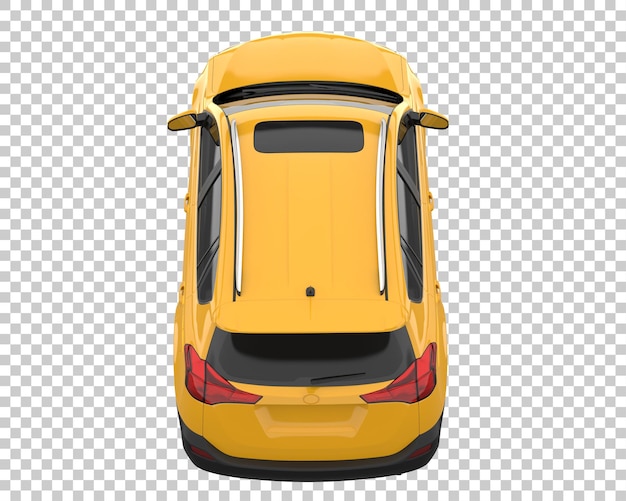 SUV sobre fondo transparente. Representación 3d - ilustración