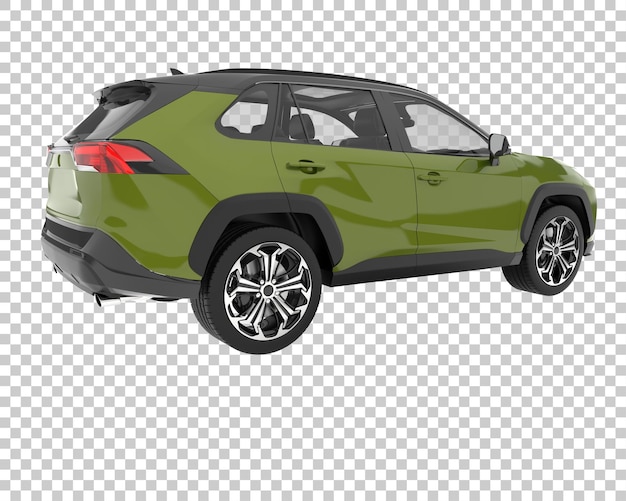 PSD suv sobre fondo transparente. representación 3d - ilustración