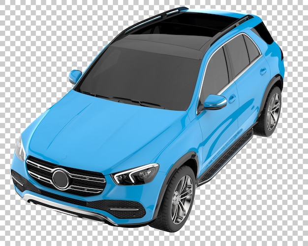 SUV su sfondo trasparente. Rendering 3D - illustrazione