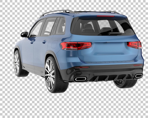 SUV su sfondo trasparente. Rendering 3D - illustrazione