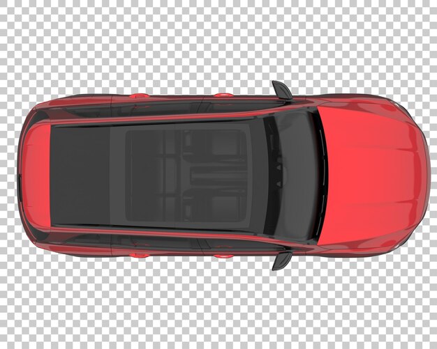 SUV su sfondo trasparente. Rendering 3D - illustrazione