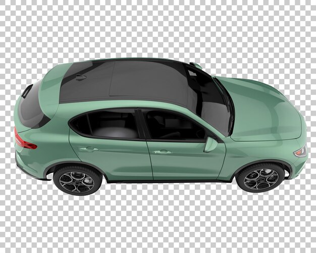 SUV su sfondo trasparente. Rendering 3D - illustrazione